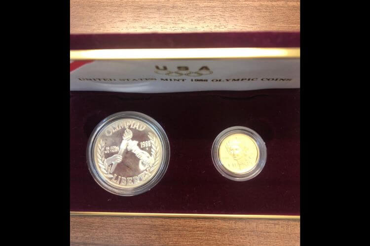 1988 OLYMPIC 5ドル金貨セット