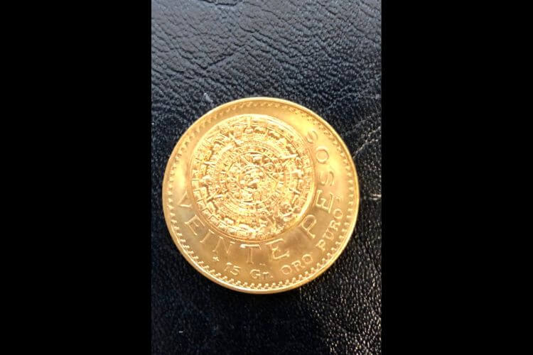 メキシコ 1959年 アステカ 20ペソ金貨