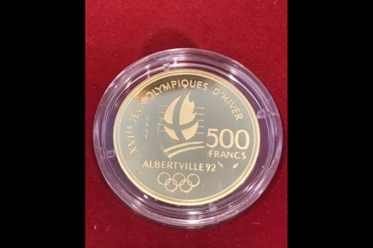 アルベールビル五輪記念500フラン金貨