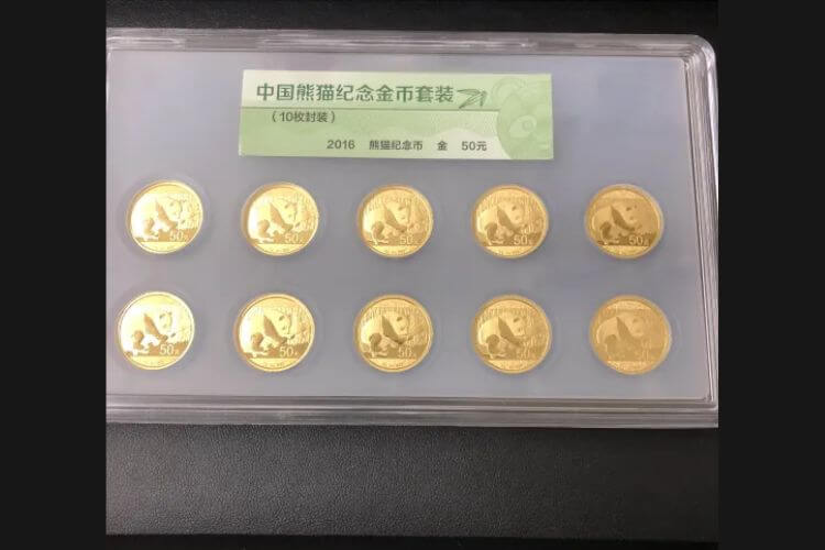 パンダ金貨 1/10oz 10枚