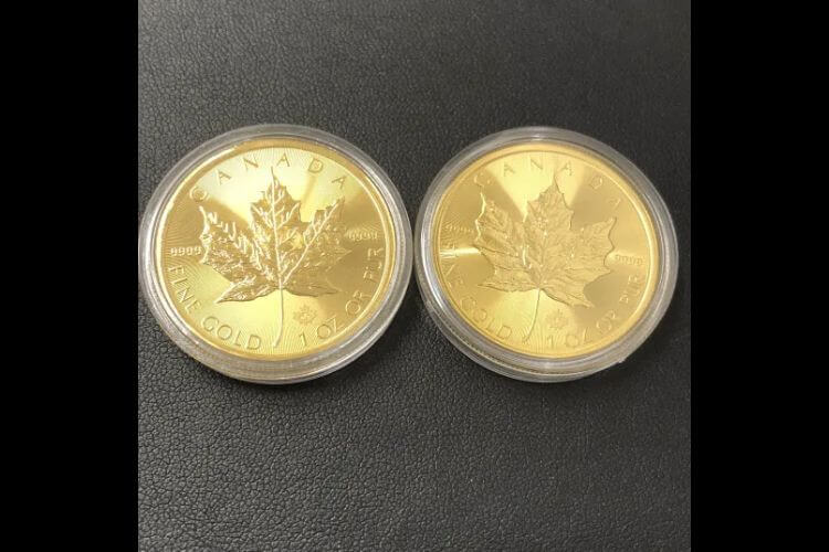 メイプルリーフ金貨 1oz 2枚